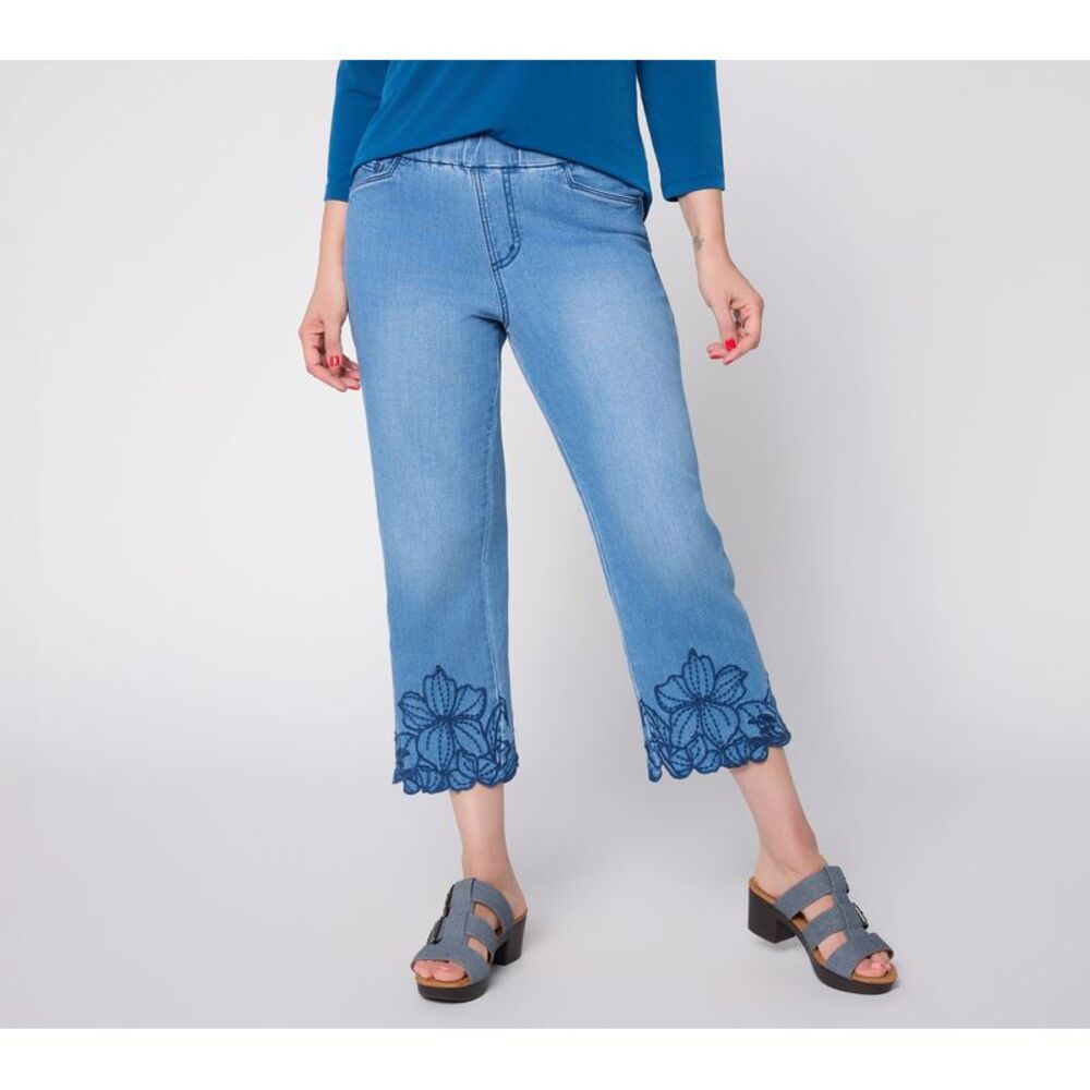 Susan Graver Women's Pants Sz 16 Make Your Selection: Grvaer Denim Blue